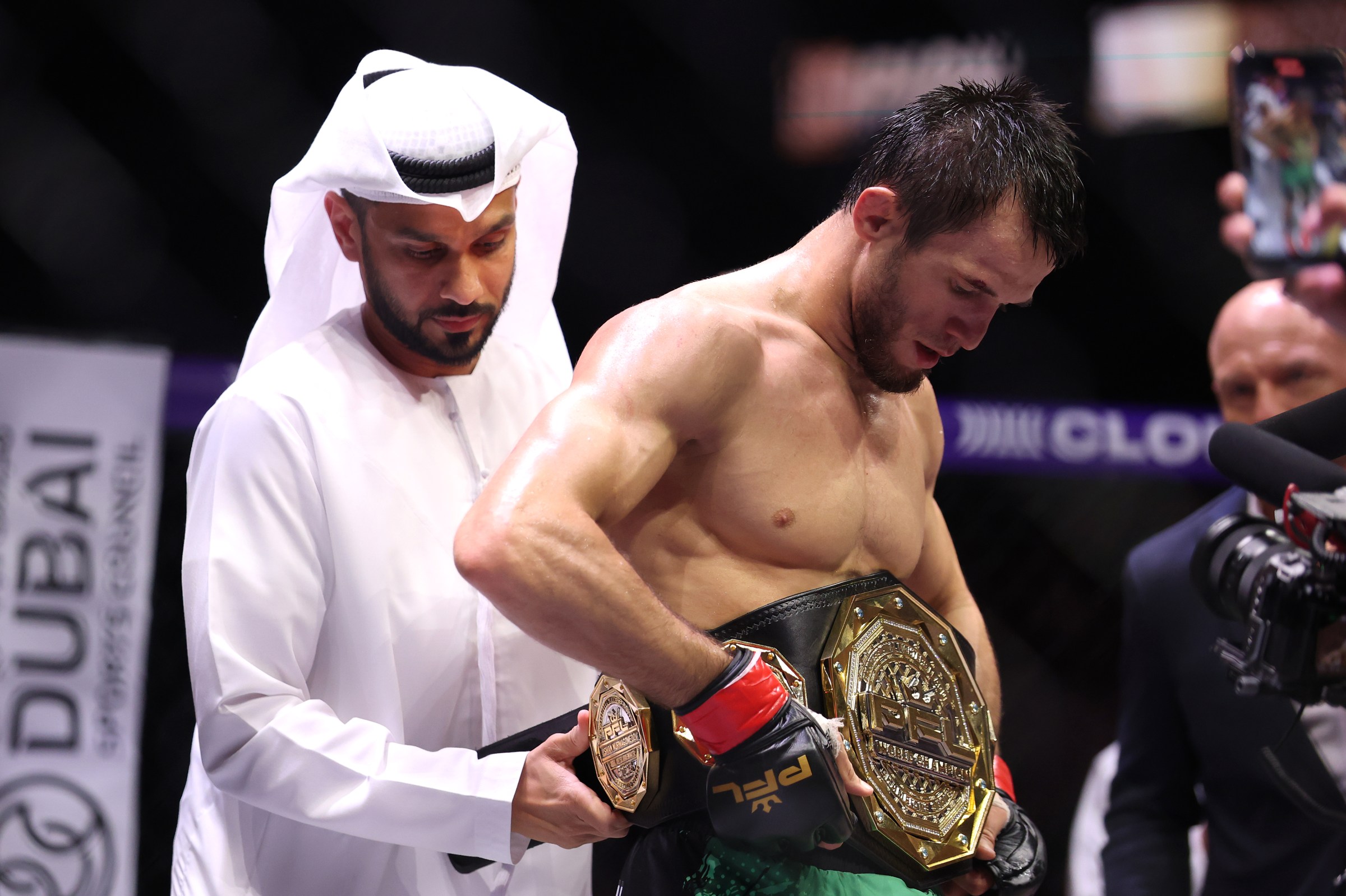 PFL Dubai results: Usman Nurmagomedov chokes Alfie Davis out cold to defend title