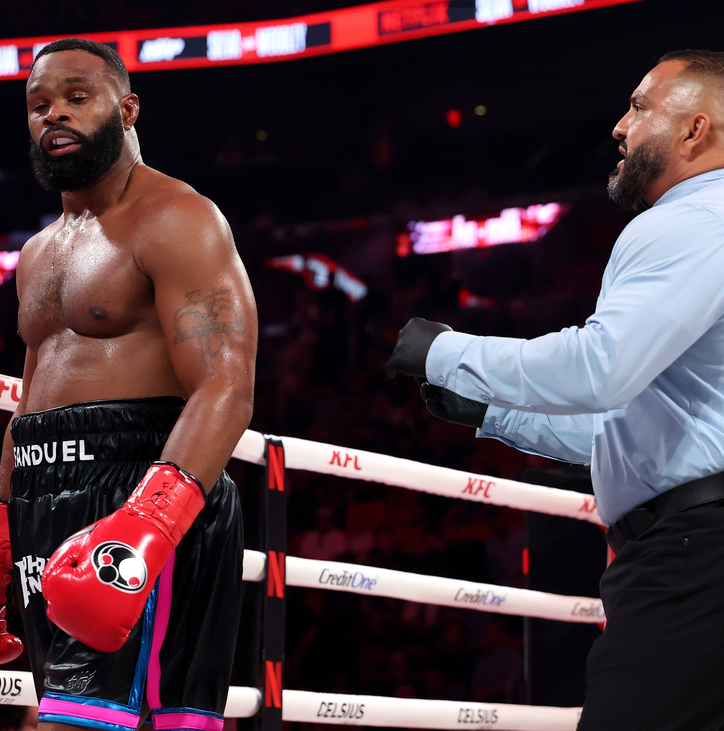 ‘He’s just sleep fighting these days’: Luke Rockhold reacts to Tyron Woodley’s knockout loss to Anderson Silva