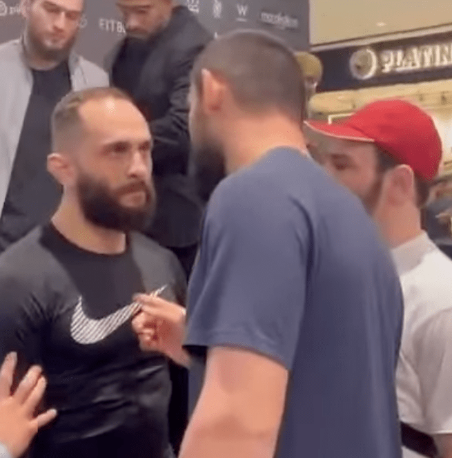 Video: Khamzat Chimaev confronts fighter after near brawl with teammate